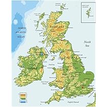 Amazon.co.jp: イギリス アイルランド スコットランド 地形 都市